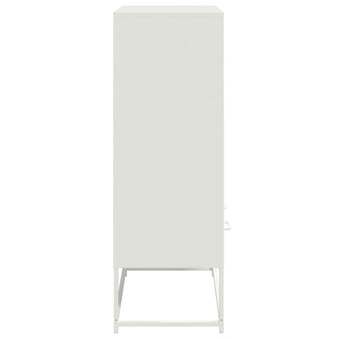 vidaXL Highboard Weiß 68x39x111,5 cm Stahl