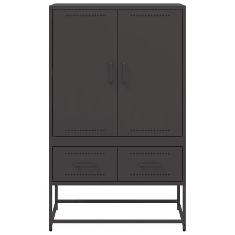 vidaXL Highboard Schwarz 68x39x111,5 cm Stahl