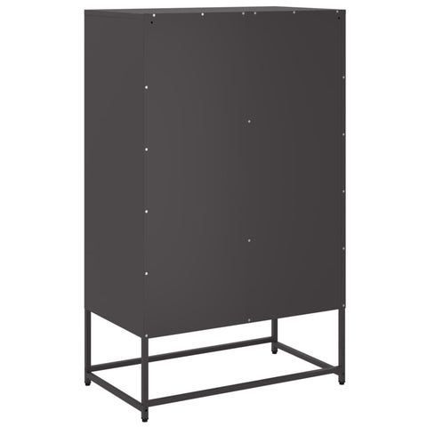 vidaXL Highboard Schwarz 68x39x111,5 cm Stahl