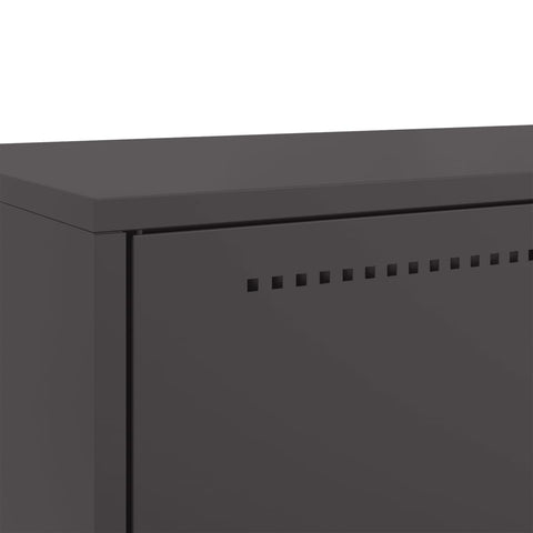 vidaXL Highboard Schwarz 68x39x111,5 cm Stahl