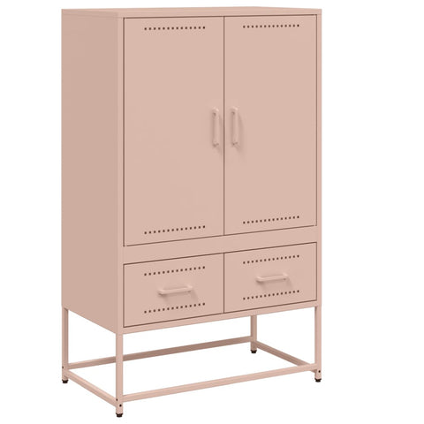 vidaXL Highboard Rosa 68x39x111,5 cm Stahl