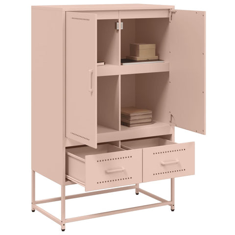 vidaXL Highboard Rosa 68x39x111,5 cm Stahl