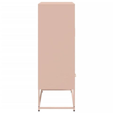 vidaXL Highboard Rosa 68x39x111,5 cm Stahl