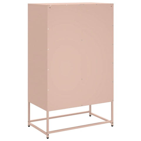 vidaXL Highboard Rosa 68x39x111,5 cm Stahl