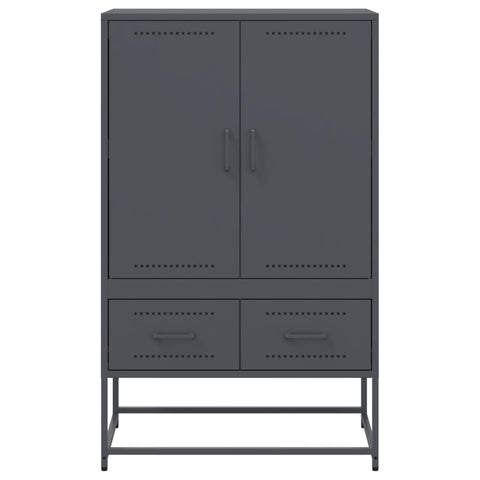 vidaXL Highboard Anthrazit 68x39x111,5 cm Stahl