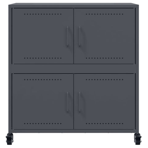 vidaXL Sideboard Anthrazit 68,5x39x72 cm Stahl