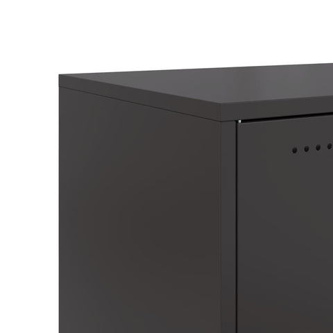 vidaXL Sideboard Schwarz 68,5x39x72 cm Stahl