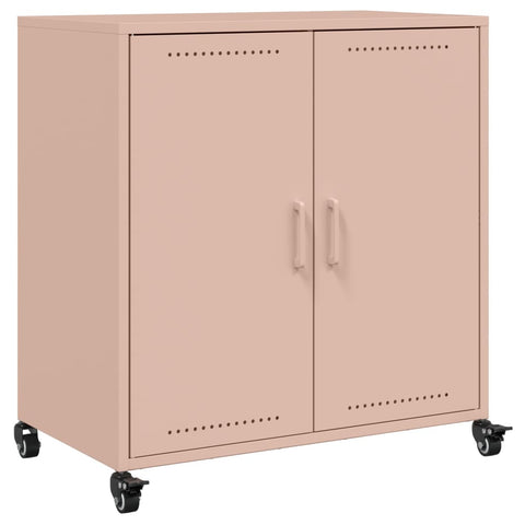 vidaXL Sideboard Rosa 68,5x39x72 cm Stahl