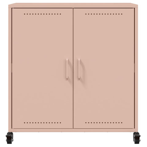 vidaXL Sideboard Rosa 68,5x39x72 cm Stahl