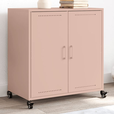 vidaXL Sideboard Rosa 68,5x39x72 cm Stahl