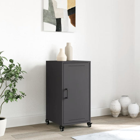 vidaXL Sideboard Schwarz 36x39x72 cm Stahl