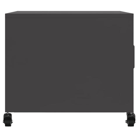 vidaXL Couchtisch Schwarz 68x50x43,5 cm Stahl