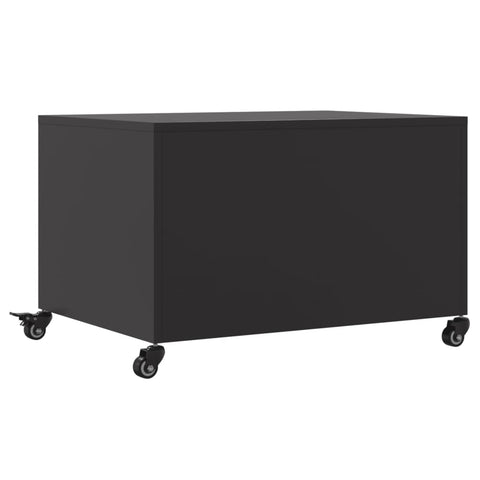 vidaXL Couchtisch Schwarz 68x50x43,5 cm Stahl