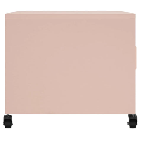 vidaXL Couchtisch Rosa 68x50x43,5 cm Stahl