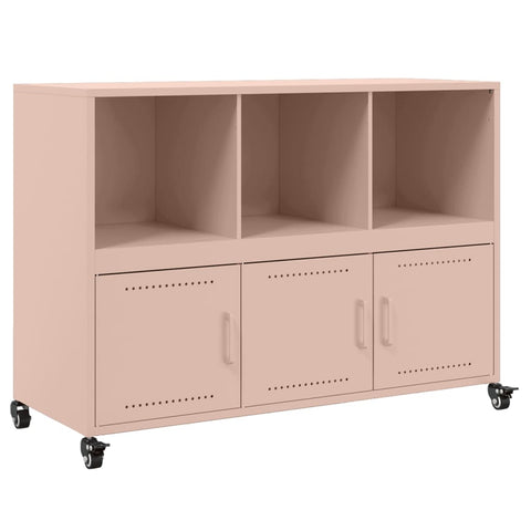 vidaXL Sideboard Rosa 100,5x39x72 cm Stahl