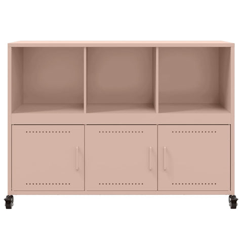 vidaXL Sideboard Rosa 100,5x39x72 cm Stahl