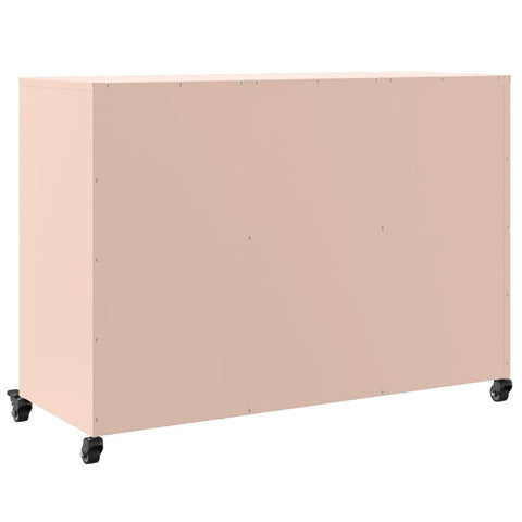 vidaXL Sideboard Rosa 100,5x39x72 cm Stahl