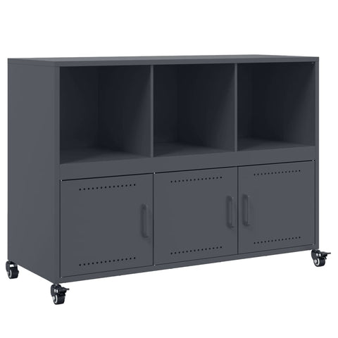 vidaXL Sideboard Anthrazit 100,5x39x72 cm Stahl