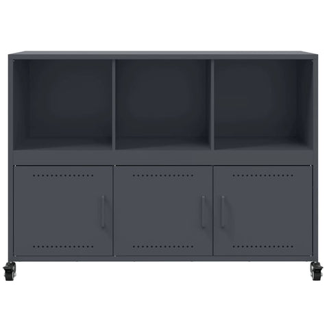 vidaXL Sideboard Anthrazit 100,5x39x72 cm Stahl