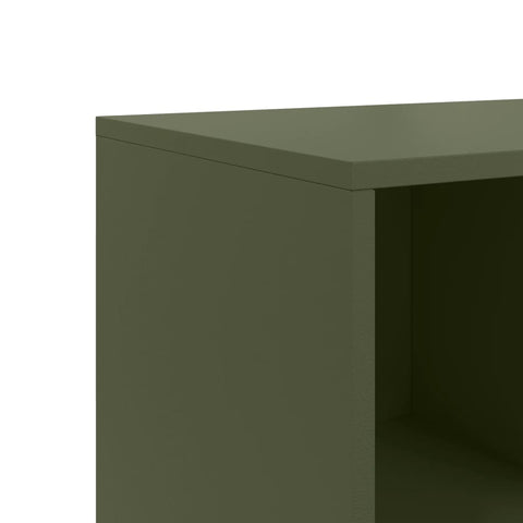 vidaXL Sideboard Olivgrün 100,5x39x72 cm Stahl