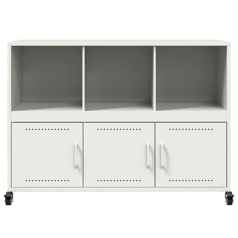 vidaXL Sideboard Weiß 100,5x39x72 cm Stahl