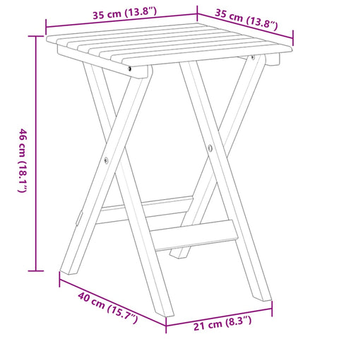 vidaXL Schaukelstühle 2 Stk. mit Klapptisch Schwarz Massivholz Pappel