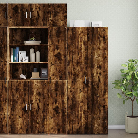 vidaXL Wandschrank Räuchereiche 30x42,5x40 cm Holzwerkstoff