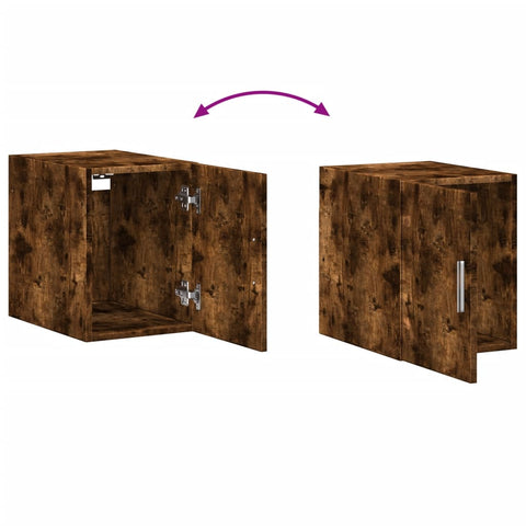 vidaXL Wandschrank Räuchereiche 30x42,5x40 cm Holzwerkstoff