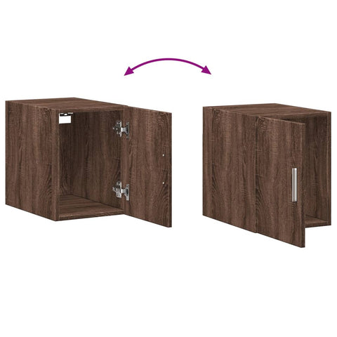 vidaXL Wandschrank Braun Eichen-Optik 30x42,5x40 cm Holzwerkstoff