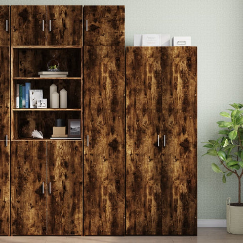 vidaXL Wandschrank Räuchereiche 40x42,5x40 cm Holzwerkstoff