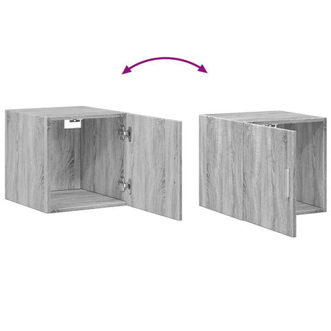 vidaXL Wandschrank Grau Sonoma 40x42,5x40 cm Holzwerkstoff