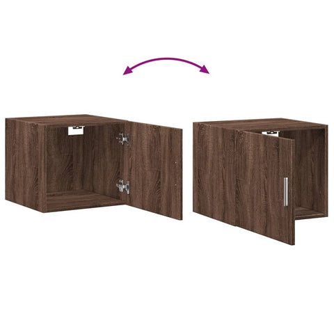 vidaXL Wandschrank Braun Eichen-Optik 45x42,5x40 cm Holzwerkstoff