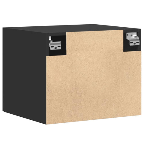 vidaXL Wandschrank Schwarz 50x42,5x40 cm Holzwerkstoff