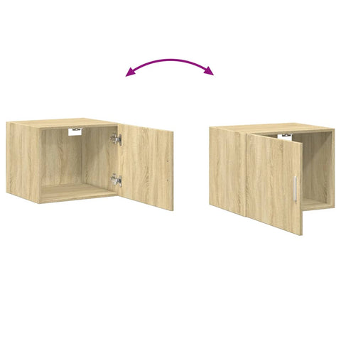 vidaXL Wandschrank Sonoma-Eiche 50x42,5x40 cm Holzwerkstoff