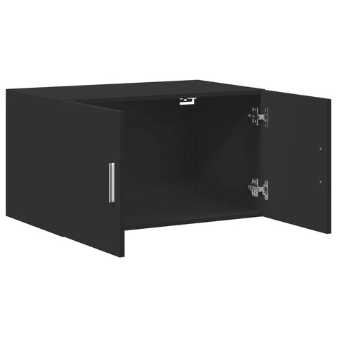 vidaXL Wandschrank Schwarz 70x42,5x40 cm Holzwerkstoff