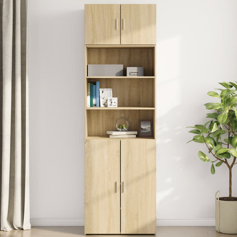 vidaXL Wandschrank Sonoma-Eiche 70x42,5x40 cm Holzwerkstoff