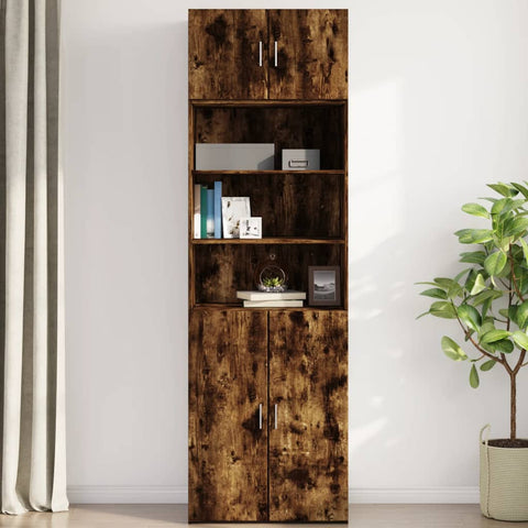 vidaXL Wandschrank Räuchereiche 70x42,5x40 cm Holzwerkstoff