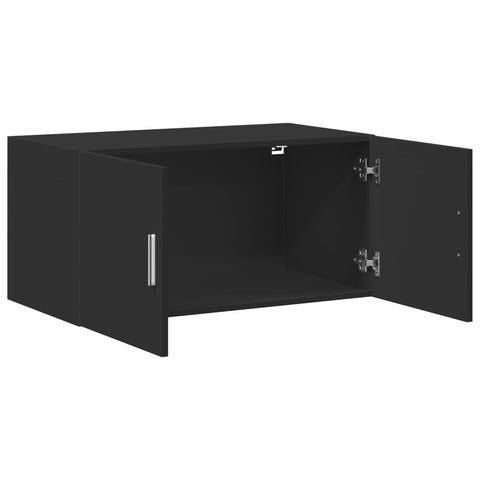 vidaXL Wandschrank Schwarz 80x42,5x40 cm Holzwerkstoff