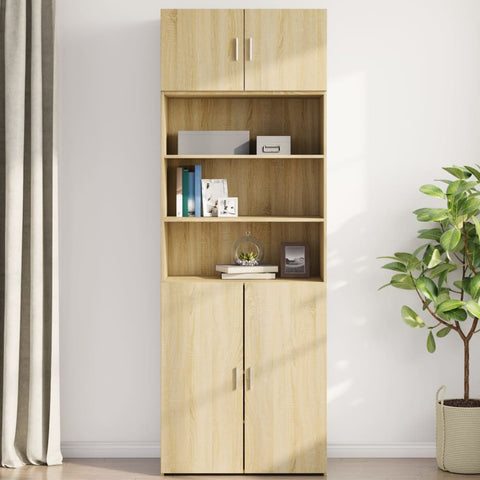 vidaXL Wandschrank Sonoma-Eiche 80x42,5x40 cm Holzwerkstoff