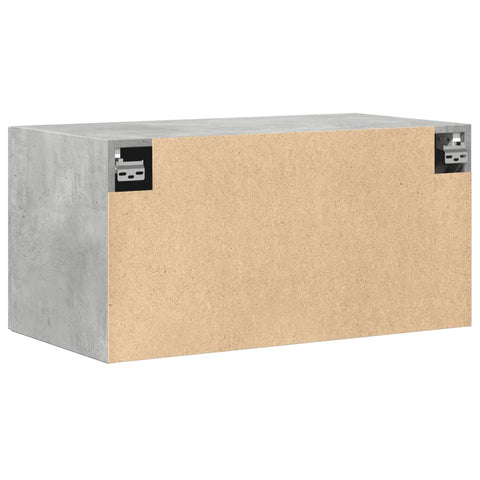 vidaXL Wandschrank Betongrau 80x42,5x40 cm Holzwerkstoff