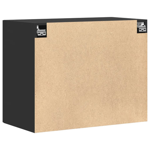 vidaXL Wandschrank Schwarz 80x42,5x64 cm Holzwerkstoff