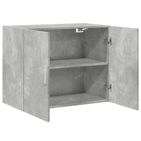 vidaXL Wandschrank Betongrau 80x42,5x64 cm Holzwerkstoff