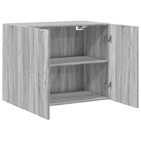 vidaXL Wandschrank Grau Sonoma 80x42,5x64 cm Holzwerkstoff