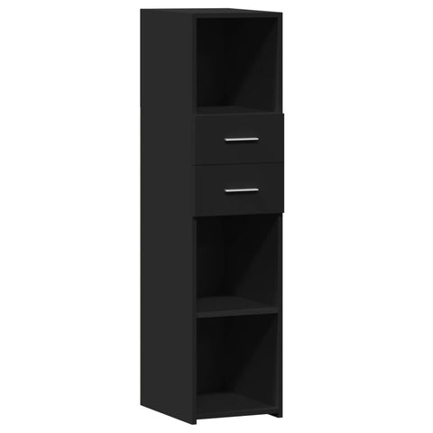 vidaXL Highboard Schwarz 30x42,5x124 cm Holzwerkstoff