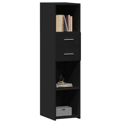 vidaXL Highboard Schwarz 30x42,5x124 cm Holzwerkstoff