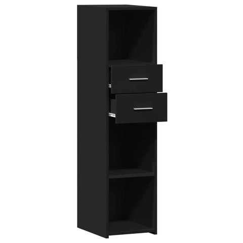 vidaXL Highboard Schwarz 30x42,5x124 cm Holzwerkstoff