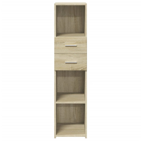 vidaXL Highboard Sonoma-Eiche 30x42,5x124 cm Holzwerkstoff