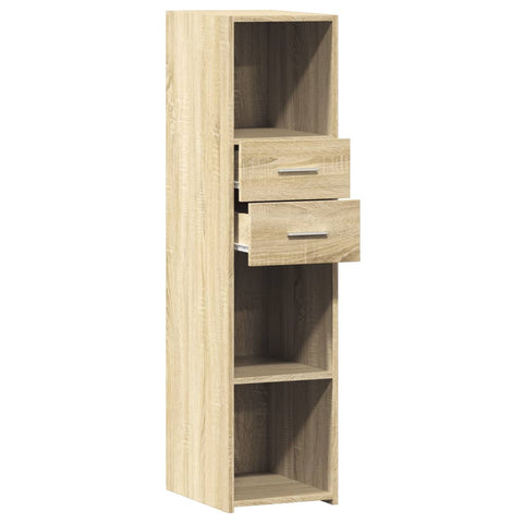 vidaXL Highboard Sonoma-Eiche 30x42,5x124 cm Holzwerkstoff