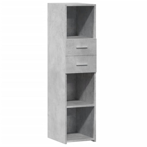 vidaXL Highboard Betongrau 30x42,5x124 cm Holzwerkstoff