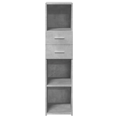 vidaXL Highboard Betongrau 30x42,5x124 cm Holzwerkstoff